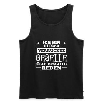 Geselle Lustiger Spruch Gesellenprüfung Geschenk - Männer Premium Bio Tank Top - Schwarz - Vorne - Michal (187cm)