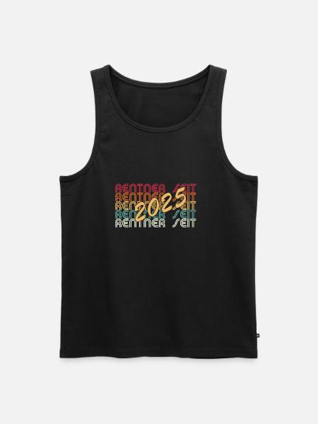 Rentner seit 2025 - Männer Premium Bio Tank Top - Schwarz