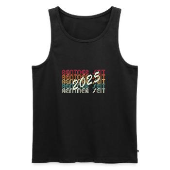 rentner 2025 - Männer Premium Bio Tank Top - Schwarz - Vorne - Michal (187cm)