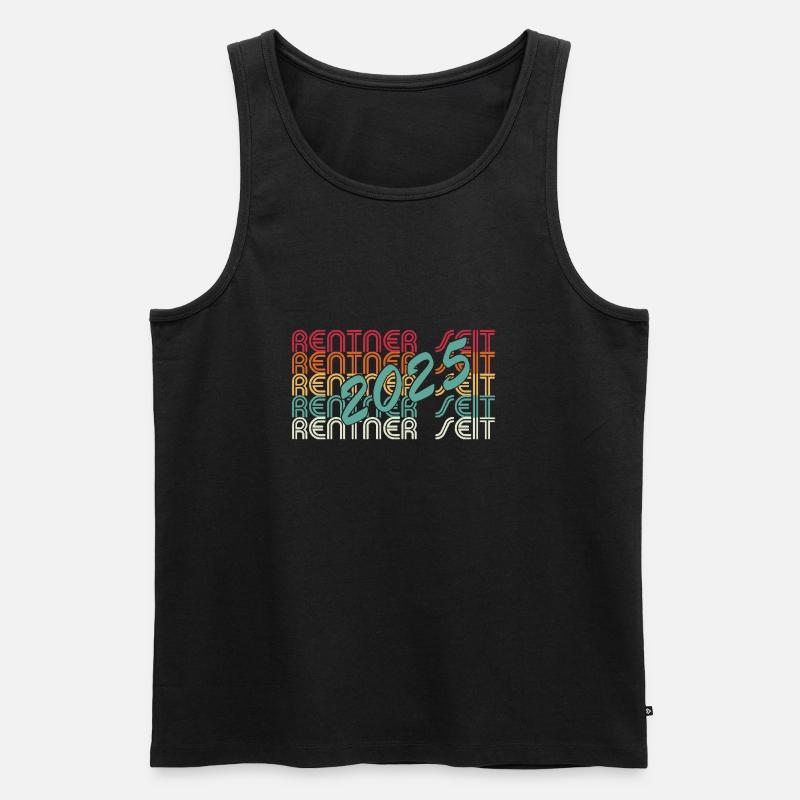 Endlich Rentner 2025 - Männer Premium Bio Tank Top - Schwarz