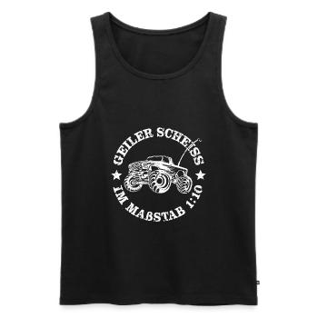 RC Car Spruch Truck Modellbau - Männer Premium Bio Tank Top - Schwarz - Vorne - AI Model Male 178 light (178cm)