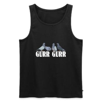 Pigeon pigeon fancier gift carrier pigeon - Men's Premium Organic Tank Top - black - Front - AI Model Male 178 light (178cm)
