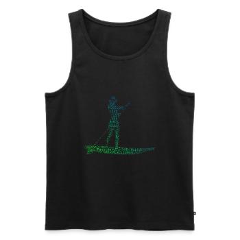 Standup Paddling Standup Paddle Men Women - Men's Premium Organic Tank Top - black - Front - Michal (187cm)