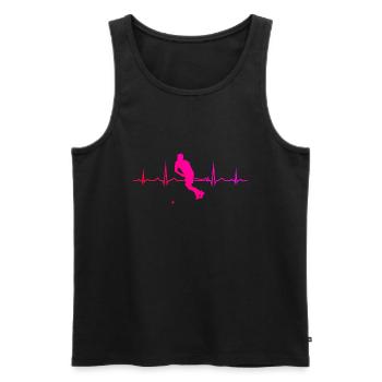 Floorball Floorball Floorball Jouer Innebandy Femmes - Débardeur bio Premium Homme - noir - Devant - Michal (187cm)