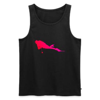Scuba Diving Scuba Diver Women Free Dive - Men's Premium Organic Tank Top - black - Front - Michal (187cm)