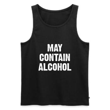May Contain Alcohol - Männer Premium Bio Tank Top - Schwarz - Vorne - AI Model Male 178 light (178cm)