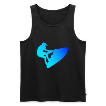Jetski Jet ski Nautique Sports Femmes Hommes - Débardeur bio Premium Homme - noir - Devant - Michal (187cm)