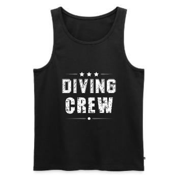 Diving Crew - Men's Premium Organic Tank Top - black - Front - Michal (187cm)