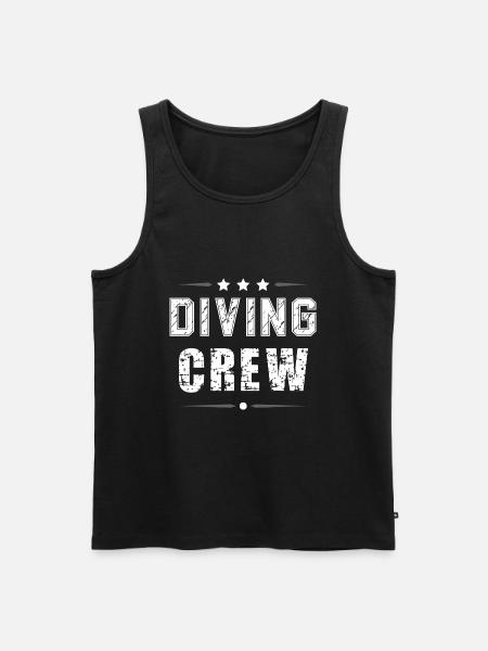Diving Crew - Men's Premium Organic Tank Top - black