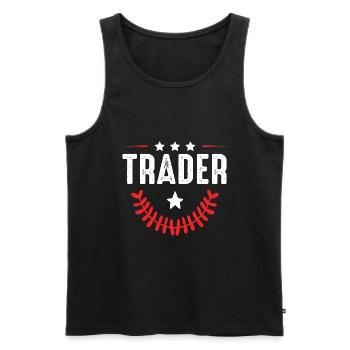 Trader Beruf - Männer Premium Bio Tank Top - Schwarz - Vorne - AI Model Male 178 light (178cm)