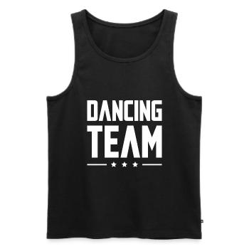Dancing Team - Männer Premium Bio Tank Top - Schwarz - Vorne - Michal (187cm)