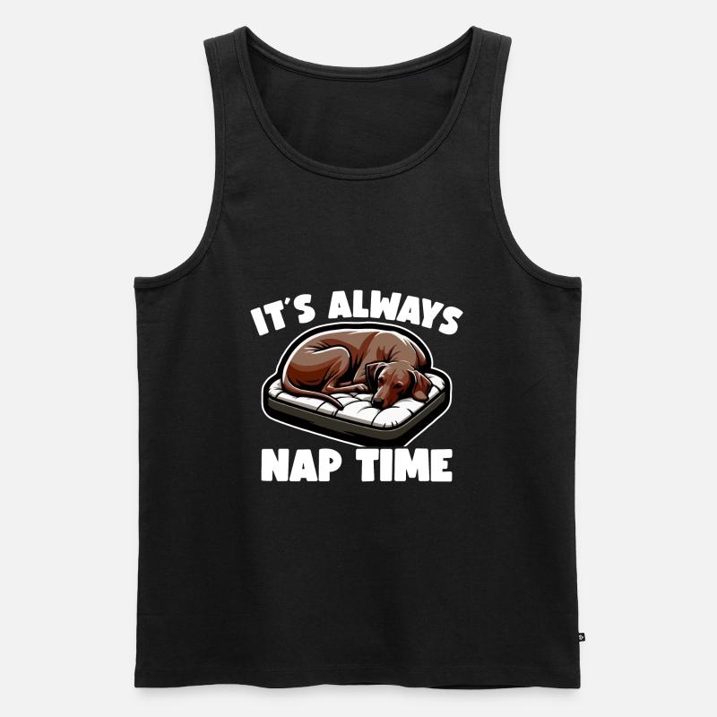 Rhodesian Ridgeback Hunde Rhodesian Ridgebacks - Männer Premium Bio Tank Top - Schwarz