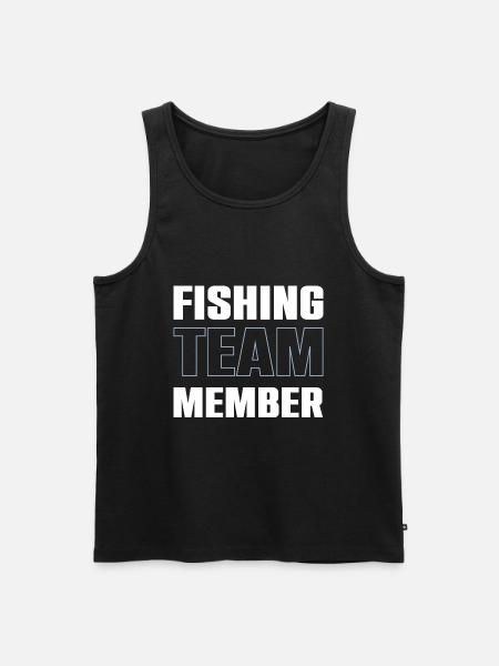 Fishing Team - Men's Premium Organic Tank Top - black