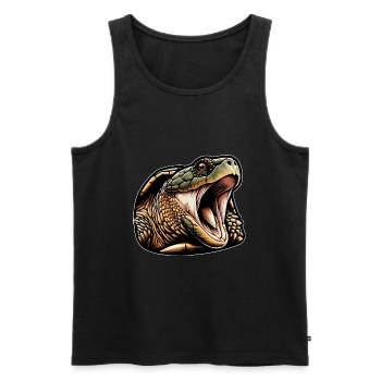 Snapping Turtle Turtles Snapping Turtles - Men's Premium Organic Tank Top - black - Front - AI Model Male 178 light (178cm)
