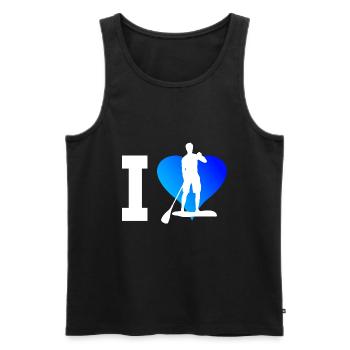 Stand up Paddling Board Standup Paddling Damen - Männer Premium Bio Tank Top - Schwarz - Vorne - Michal (187cm)