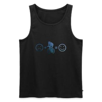 Rennrad Rennradfahren Herren Rennradfahrer - Männer Premium Bio Tank Top - Schwarz - Vorne - Michal (187cm)