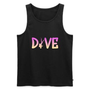 tauchen - Männer Premium Bio Tank Top - Schwarz - Vorne - Michal (187cm)