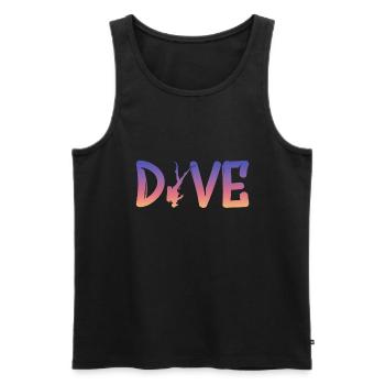 Dive, Diver, Scuba Diving - Männer Premium Bio Tank Top - Schwarz - Vorne - Michal (187cm)