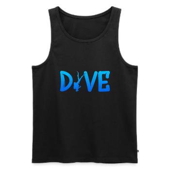 Dive Scuba Diver Diving - Männer Premium Bio Tank Top - Schwarz - Vorne - Michal (187cm)