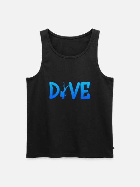 Dive Scuba Diver Diving - Männer Premium Bio Tank Top - Schwarz