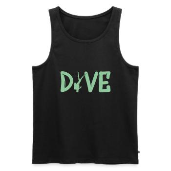 Dive - Tauchen Taucher Geschenk - Männer Premium Bio Tank Top - Schwarz - Vorne - Michal (187cm)