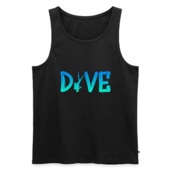 Dive - Diver - Scuba - Diving - Taucher - tauchen - Männer Premium Bio Tank Top - Schwarz - Vorne - Michal (187cm)