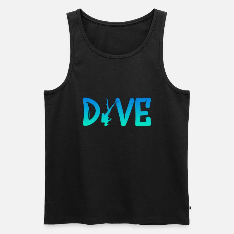 tauchen, diving - Männer Premium Bio Tank Top - Schwarz