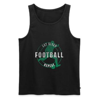 Football Football Soccer Idée cadeau - Débardeur bio Premium Homme - noir - Devant - Michal (187cm)