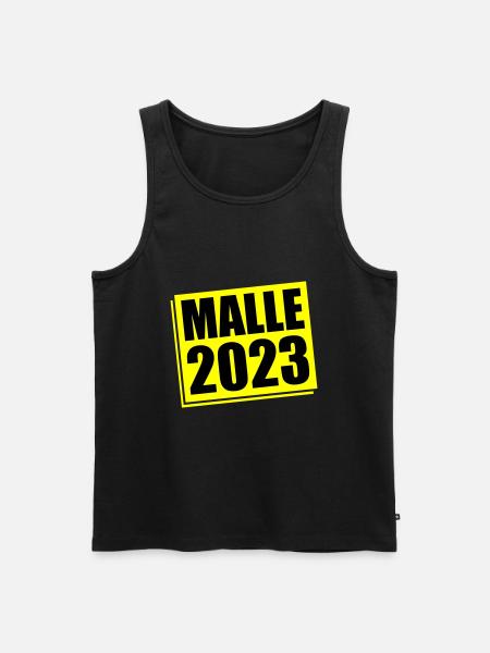 Malle 2023 Mallorca - Men's Premium Organic Tank Top - black