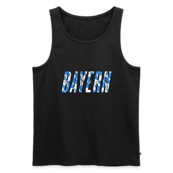 Bayern - Männer Premium Bio Tank Top - Schwarz - Vorne - AI Model Male 178 light (178cm)