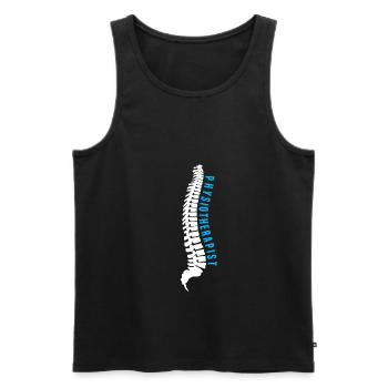 Physiotherapeut Physiotherapie - Männer Premium Bio Tank Top - Schwarz - Vorne - Michal (187cm)