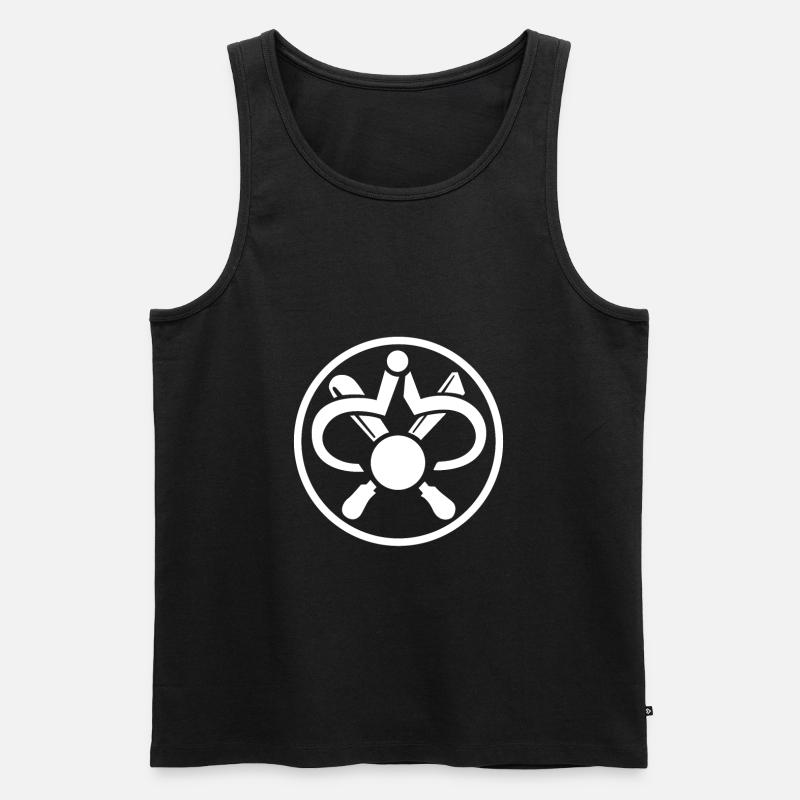 Drechsler Zunftzeichen - Männer Premium Bio Tank Top - Schwarz