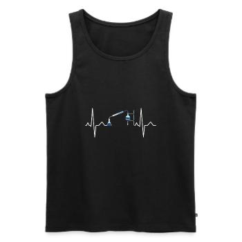 Idée cadeau chimiste chimiste chimiste - Débardeur bio Premium Homme - noir - Devant - Michal (187cm)