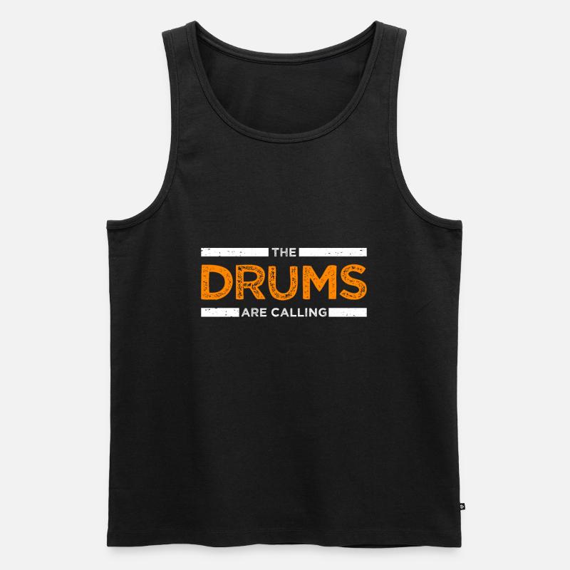Drummer Drums Drummer Drums Gift - Débardeur bio Premium Homme - noir
