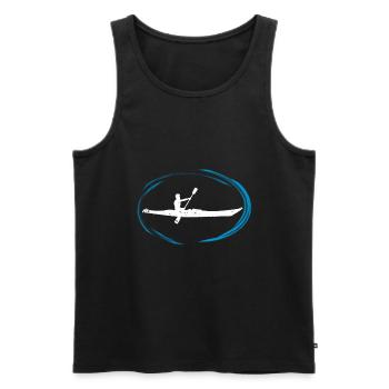 Kayak canoë-kayak kayak kayak cadeau de canoë-kayak - Débardeur bio Premium Homme - noir - Devant - Michal (187cm)