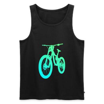 VTT VTT VTT Descente - Débardeur bio Premium Homme - noir - Devant - Michal (187cm)