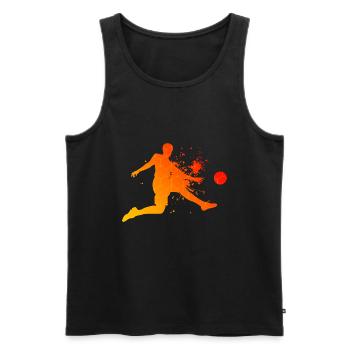 Women's Football Men Footballers Football Games - Men's Premium Organic Tank Top - black - Front - Michal (187cm)