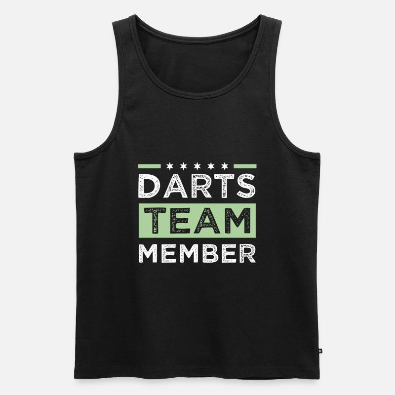 Darts Team - Männer Premium Bio Tank Top - Schwarz