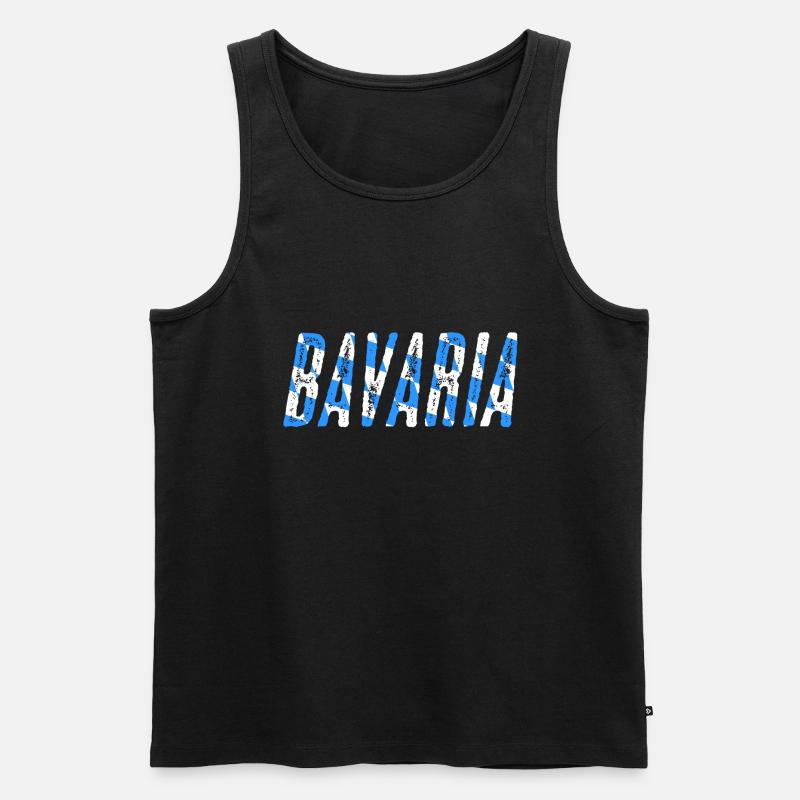 Bavaria - Männer Premium Bio Tank Top - Schwarz