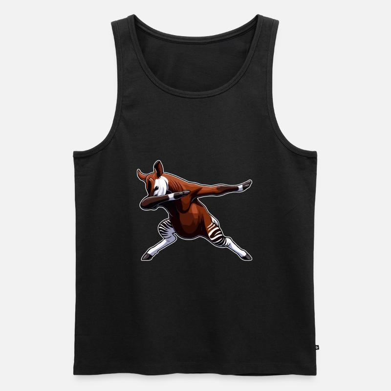 Okapi Animal Cute Okapi - Men's Premium Organic Tank Top - black
