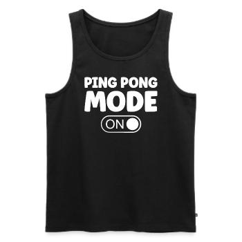 Table Tennis Ping Pong Mode On Saying for Table - Men's Premium Organic Tank Top - black - Front - Michal (187cm)