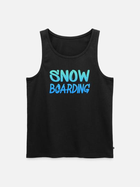 snowboarding - Männer Premium Bio Tank Top - Schwarz