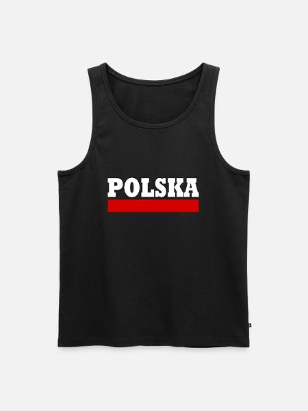 Polska - Men's Premium Organic Tank Top - black