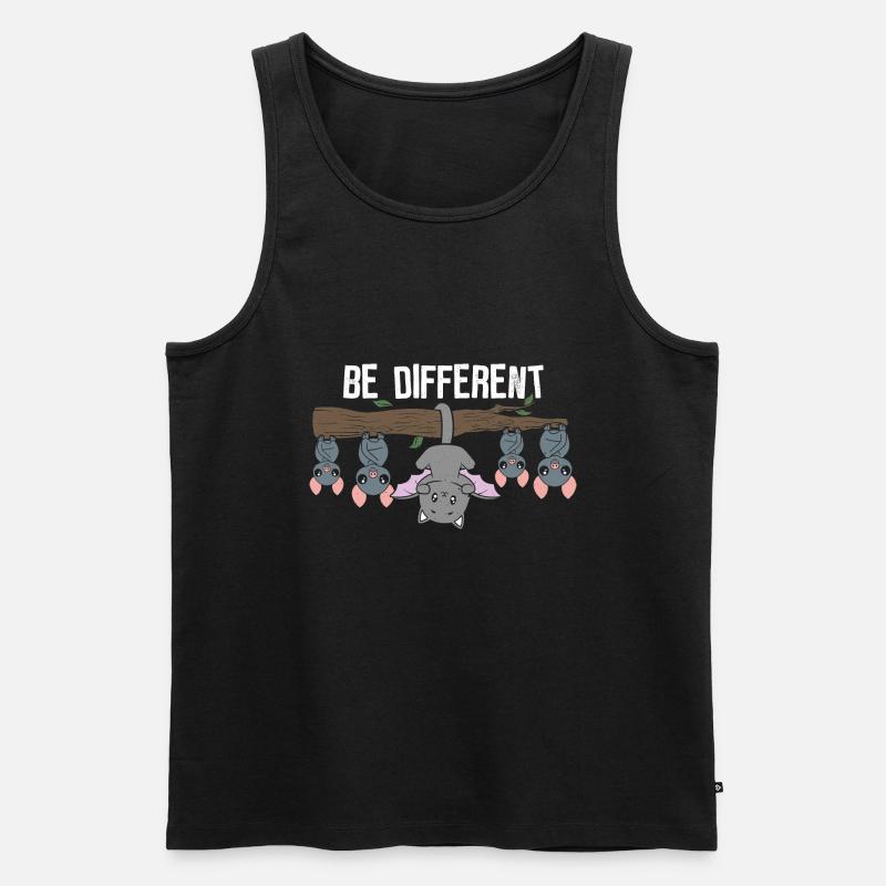 Be different - einzigartig & besonders - Männer Premium Bio Tank Top - Schwarz