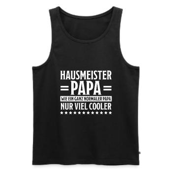 Hausmeister Lustiger Spruch Hausverwalter Geschenk - Männer Premium Bio Tank Top - Schwarz - Vorne - Michal (187cm)