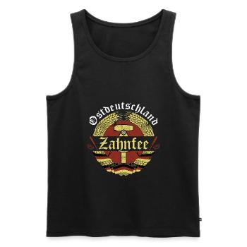 Zahnfee - Ostdeutschland - Männer Premium Bio Tank Top - Schwarz - Vorne - AI Model Male 178 light (178cm)