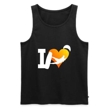 Kitesurfing Women Kite Kiting Men Kitesurfing - Men's Premium Organic Tank Top - black - Front - Michal (187cm)