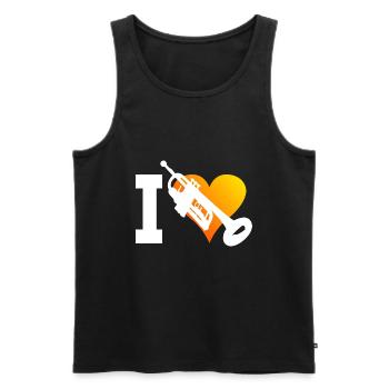 Damen Trompetenspielen Trompetenspieler Herren - Männer Premium Bio Tank Top - Schwarz - Vorne - Michal (187cm)