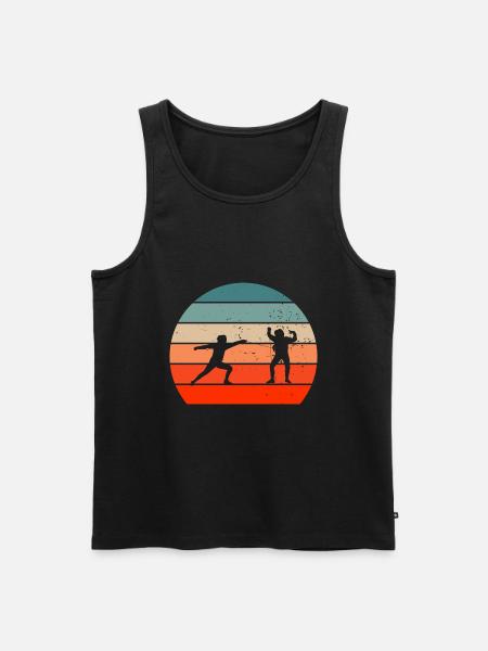Fechten Geschenkidee für Fechter - Männer Premium Bio Tank Top - Schwarz