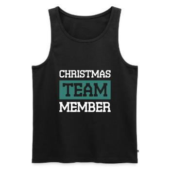 Christmas Team - Männer Premium Bio Tank Top - Schwarz - Vorne - Michal (187cm)
